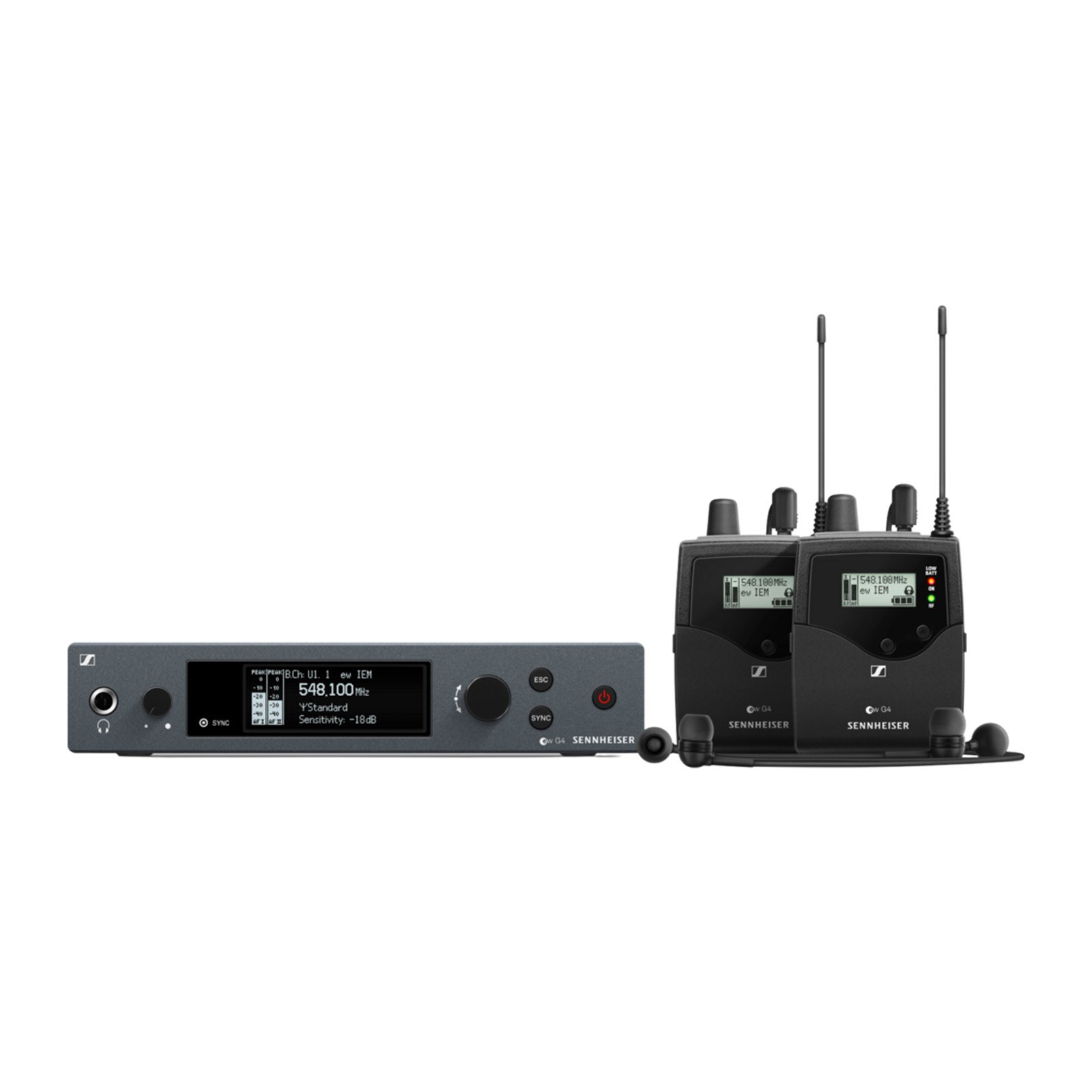 Sennheiser - EW IEM G4-TWIN-B