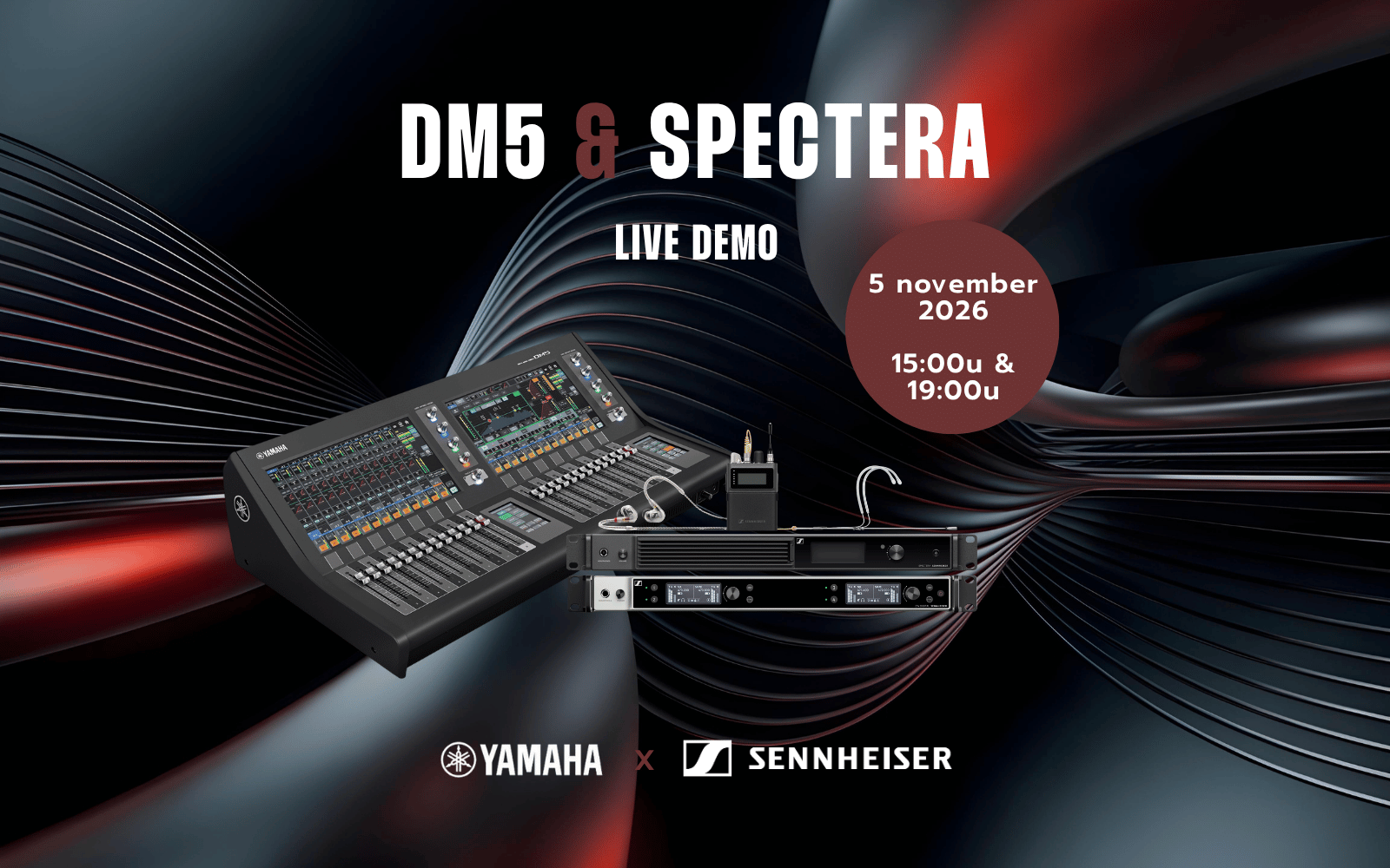 Website banner event yamaha sennheiser